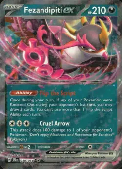 Fezandipiti ex 038/064 Double Rare Shrouded Fable Pokemon NM - Image 1