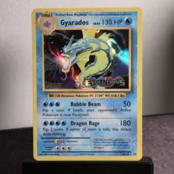 Pokemon TCG Staff Prerelease Gyarados Evolutions 34/108 NM - Image 1