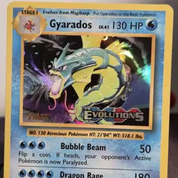 Pokemon TCG Staff Prerelease Gyarados Evolutions 34/108 NM - Image 3