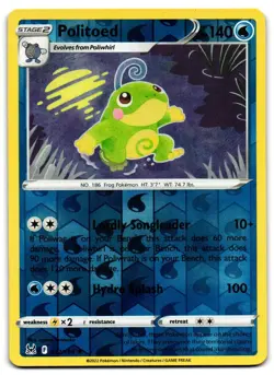 Politoed 032/196 - 🌊 Lost Origin Rare Pokemon TCG Reverse Holo 🖤 - LP - Image 1