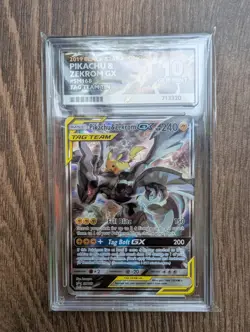 Pokemon TCG Trading Card Pikachu & Zekrom GX Sun Moon SM168 Holo Promo ACE 10 - Image 3