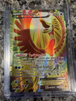 Ho-Oh EX 121/122 Full Art Ultra Rare 2016 XY Breakpoint Pokemon Card LP - Image 3