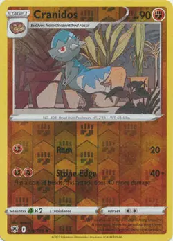 Cranidos 76/189 Reverse Holo | Astral Radiance | Pokemon Card - Image 1