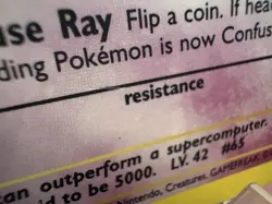 Pokemon Base Set Alakazam Holo 1/102 LP WOTC Vintage Rare - Image 5