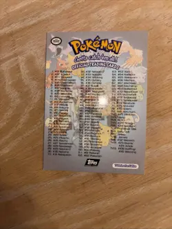1999 Topps Pokemon Checklist Series - Image 3