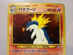 Pokemon TCG Typhlosion Holo - Neo Premium File 1 - No. 157 - MP/HP - Japanese - Image 3