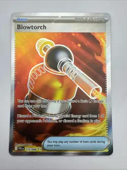 Pokemon TCG Trainer Blowtorch #117 Phantasmal Flames Full Art Ultra Rare Mint - Image 1