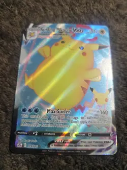Pokemon TCG Surfing Pikachu VMAX 009/025 Celebrations Holo Ultra Rare 310 - Image 1
