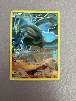 2015 POKEMON XY PROMO #XY80 BLACK KYUREM FULL ART - Image 1