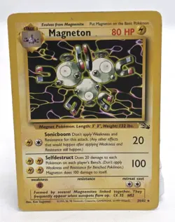 1999 Pokemon Fossil - MAGNETON- 26/62 - Image 1