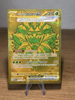Teal Mask Ogerpon ex 177/131 Pokemon Prismatic Evolutions Gold Hyper Rare NM - Image 1