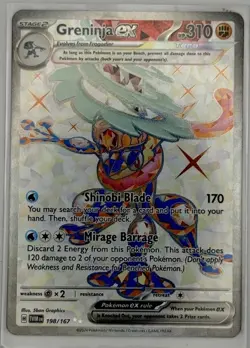 The Pokemon Company Greninja ex 198/167 Twilight Masquerade UR Holo EN - Image 1