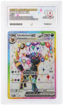Pokemon TCG | Ace 10 Umbreon Ex SVP176 Prismatic Evolutions Perfect Subgrades - Image 1