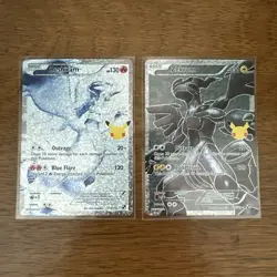 Pokemon TCG Celebrations 25th Anniversary Reshiram And Zekrom Full Art Near - Image 1