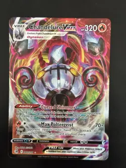 Pokemon Chandelure VMAX 040/264 Ultra Rare Fusion Strike Holo VMAX - NM - Image 1
