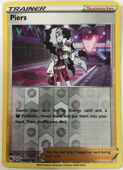 POKEMON PIERS 058/073 CHAMPION'S PATH UNCOMMON REVERSE HOLO NEAR MINT - Image 1