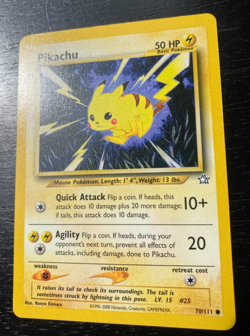 Pokemon Neo Genesis Non-Holo Pikachu 70/111 Excellent To Near-Mint Condition. - Image 1