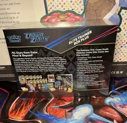 Pokemon Center Crown Zenith ETB Elite Trainer Box Plus New Sealed Small Tear - Image 5