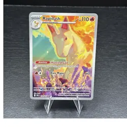 Pokemon Rapidash 189/182 Sv10 Destined Rivals Illustration Rare Holo 110HP - Image 1