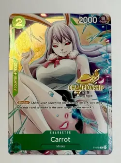 One Piece TCG Carrot P-070 Championship 25-26 Event Pack Promo Celebration Gold - Image 1