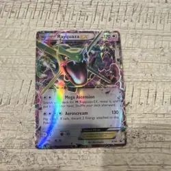 Rayquaza EX XY69 XY Promo Holo Pokemon TCG Card 170 HP Basic 6+ English - Image 2