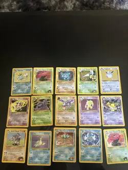 Pokemon TCG 15 Holo Vintage Cards Lot. Base Set, Fossil, Jungle Etc. - Image 1