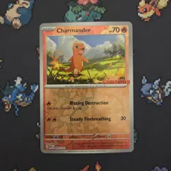 Charmander - 004/165 Reverse Holo - Gamestop Stamped Promo - Pokemon Card NM - Image 1