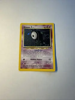 Unown A 14/75 Neo Discovery Pokemon Card Holo Rare Lightly Played LP - Image 1