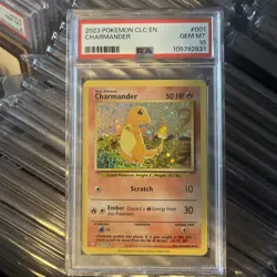 Pokemon Trading Card Game Classic Charmander 001/034 Holo PSA 10 GEM MT EN Basic - Image 1