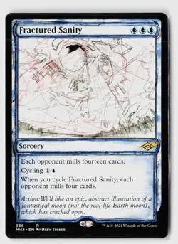 Fractured Sanity (Showcase) #336 (NM) Modern Horizons 2 MH2 Magic MTG - Image 1