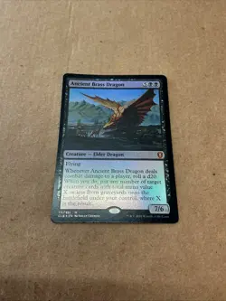 Ancient Brass Dragon M 111 Foil Battle For Baldurs Gate - MTG - Image 1