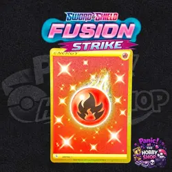 Pokemon TCG Fire Energy Fusion Strike 284/264 Secret Rare Holo Gold NM - Image 1