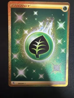 Pokemon Leaf/Grass Energy 283/264 Gold Secret Rare Fusion Strike (NM) B8 - Image 1