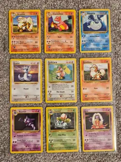 Pokemon TCG Base Set 1999 Complete Common & Uncommon 70 Total Cards - LP/EX - Image 1