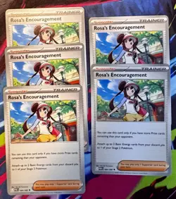 Pokemon TCG 5x Rosa's Encouragement Playset 84/88 Perfect Order ME3 NM - Image 1