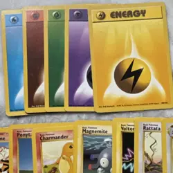 WOTC Pokemon TCG Base Set Unlimited Lot Energy Trainer Abra Charmander￼ - Image 2