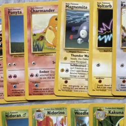 WOTC Pokemon TCG Base Set Unlimited Lot Energy Trainer Abra Charmander￼ - Image 4