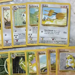 WOTC Pokemon TCG Base Set Unlimited Lot Energy Trainer Abra Charmander￼ - Image 5