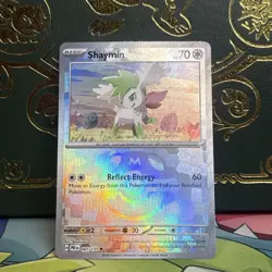 Shaymin 087/131 Sv: Prismatic Evolutions Reverse Holo Masterball Pokemon TCG NM - Image 1