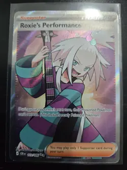 Pokemon TCG Roxie's Performance 112/086 Chaos Rising Full Art Holo NM - Image 1