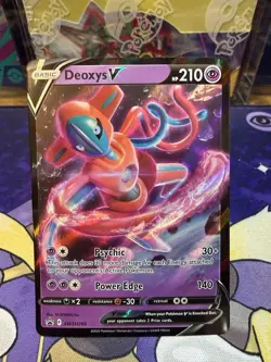 Deoxys V SWSH266 Sword & Shield Black Star Promo Pokemon TCG NM - Image 1