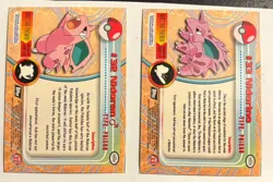 Pokemon TCG Nidoran & Nidorino #32 #33 Topps texture foil - Image 2