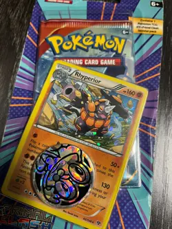 Pokemon XY Primal Clash Rhyperior Checklane Blister Pack Rare Factory Sealed - Image 2