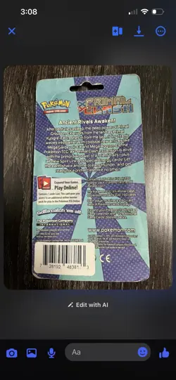 Pokemon XY Primal Clash Rhyperior Checklane Blister Pack Rare Factory Sealed - Image 3