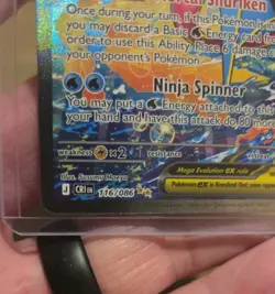 Pokemon TCG Mega Greninja EX 116/86 Chaos Rising SIR Full Art Holo - Image 3