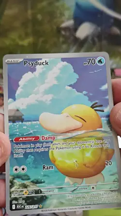 Pokemon Ascended Hero’s Psyduck 226/217 Near/Mint Condition Pack Fresh - Image 2