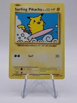Pokemon Surfing Pikachu 111/108 XY Evolutions Secret Rare 2016 NM - Image 1