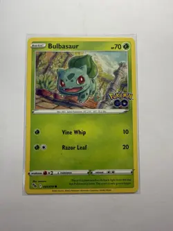 Pokemon TCG Bulbasaur Pokemon Go 001/078 Regular Common - Image 1