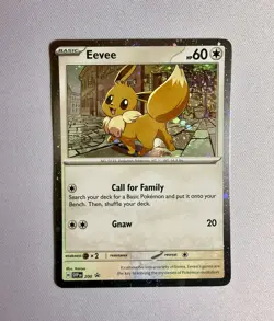 Pokemon TCG Eevee SVP200 Black Star Cosmos Holo Promo SV Destined Rivals NM - Image 1