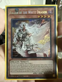 Fallen of the White Dragon BPRO-EN024 Secret Rare Burst Protocol Yu-Gi-Oh NM - Image 1